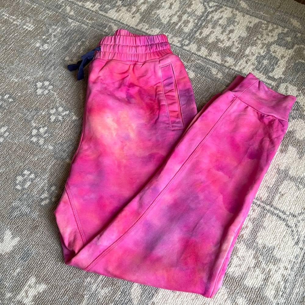 IVL pink watercolor joggers